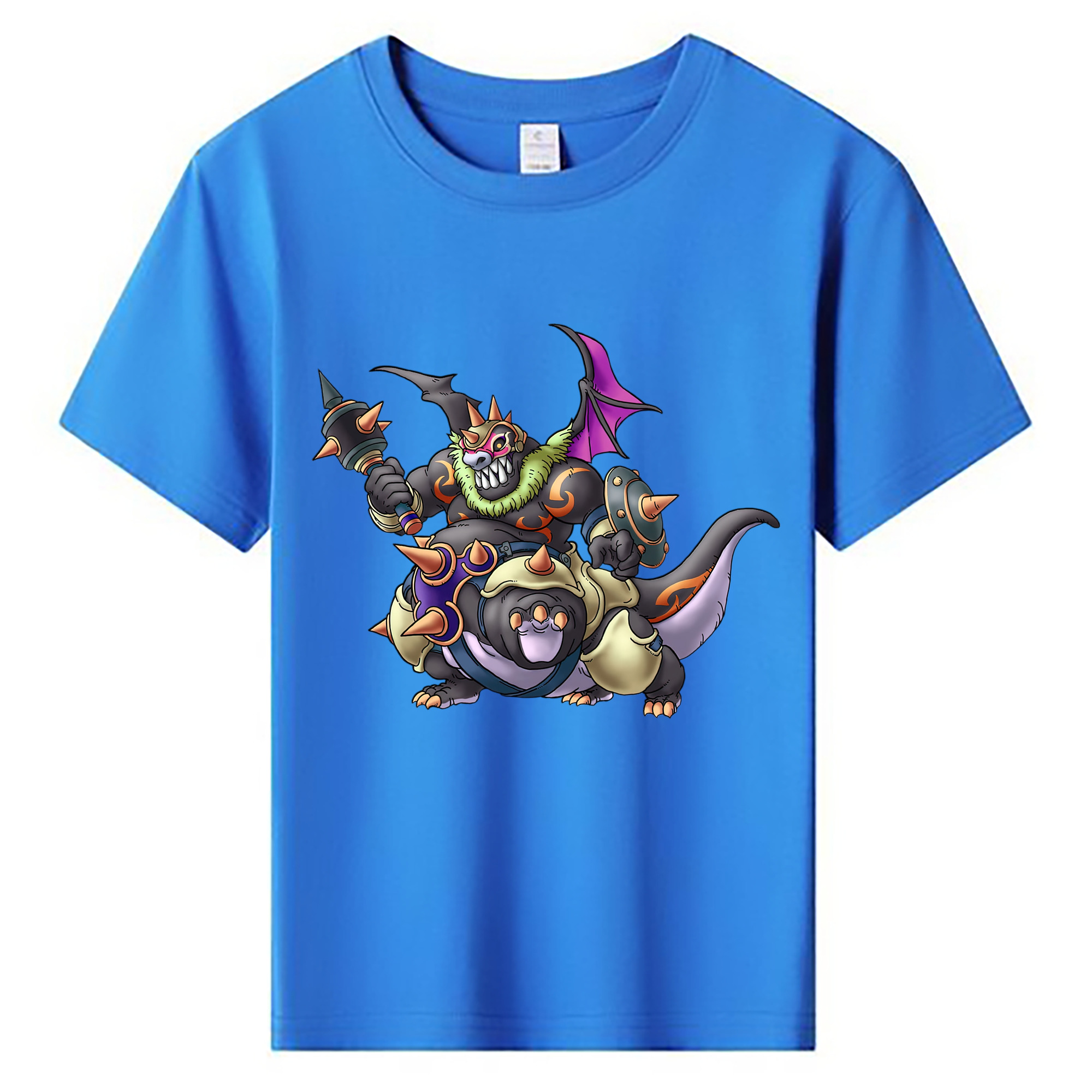 （画像用） ドラゴンクエスト Doragon Kuesuto Dragon Quest 綿100％キッズTシャツ（フロントプリント）